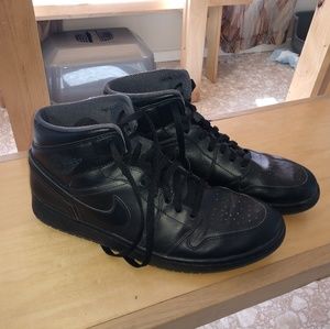 All Black Jordan One's